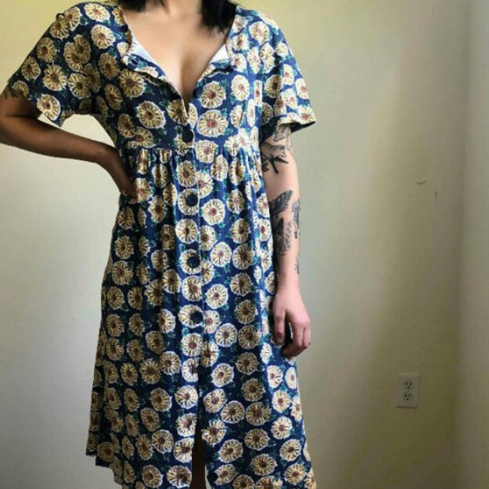 sunflower maxi dress